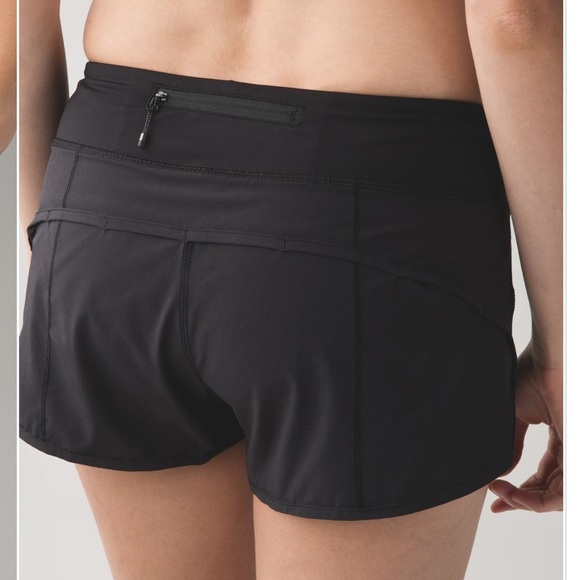 lululemon athletica Pants - LULULEMON black speed shorts 8